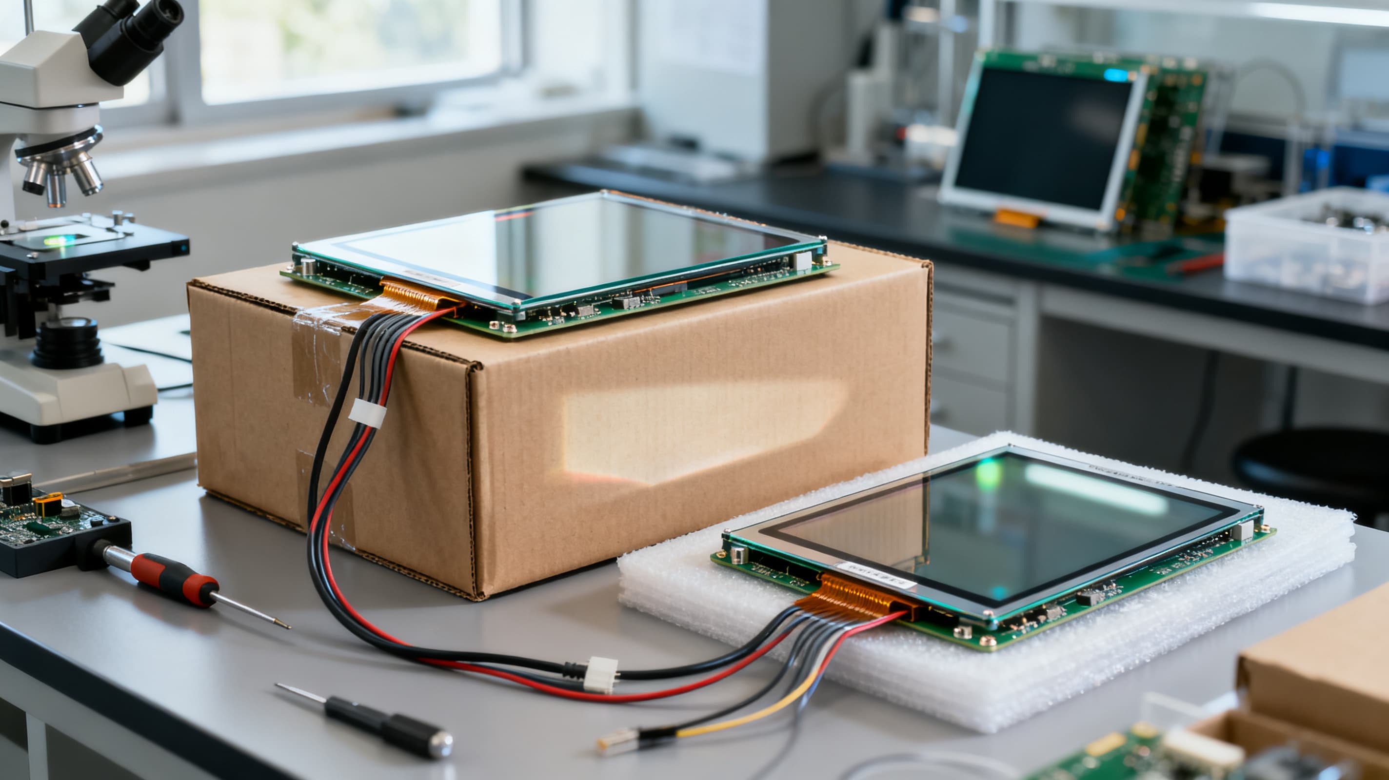 Custom LCD assembly