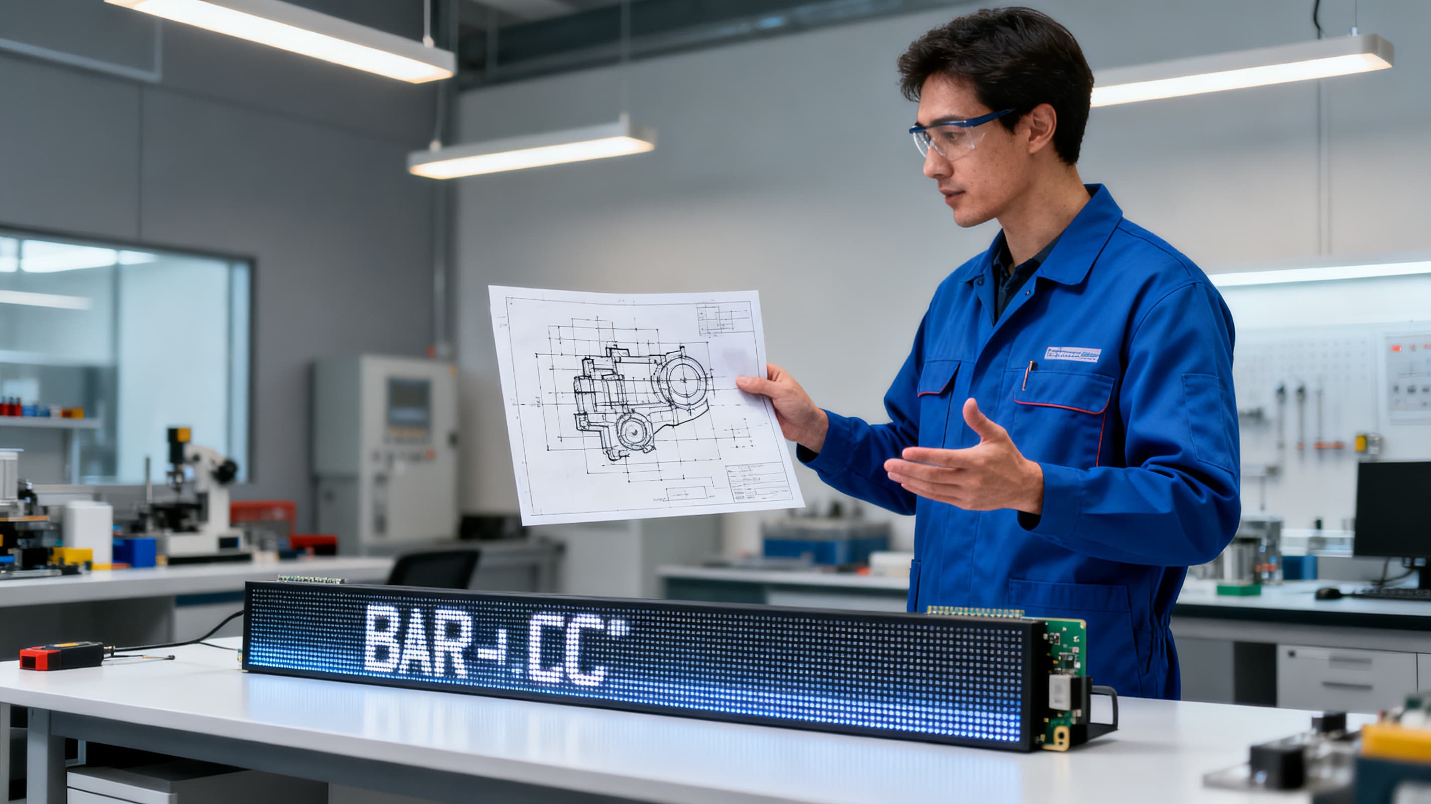 Bar-type LCD panel